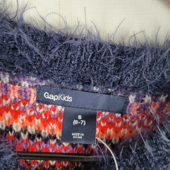 Gap Kids Winter Dress Fair Isle Sweater Tunic Navy Blue Girl Size S (6-7) NWT - Picture 7 of 10